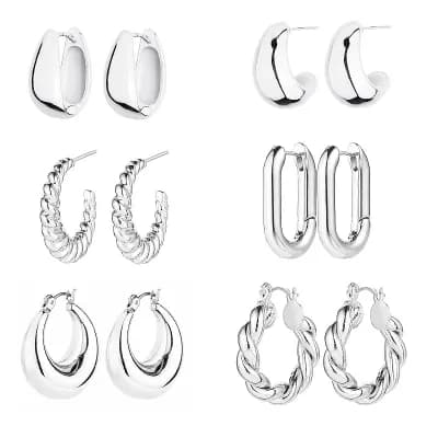 Twisted Hoop Earring Pack