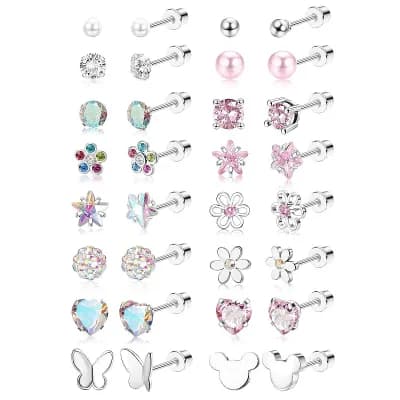 Screw Back Stud Earrings