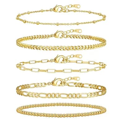 Adjustable Link Bracelet Stack