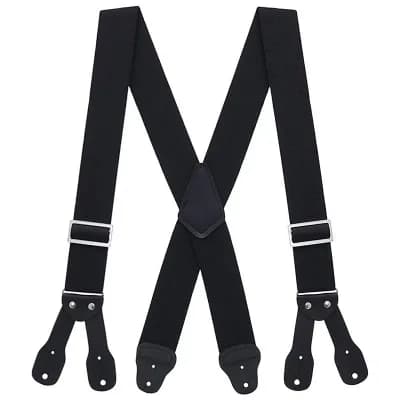 Suspender Store Logger Button Suspenders - Black