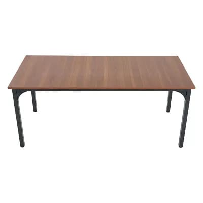 Rectangular Dining Table with Laminate Top and Metal Frame