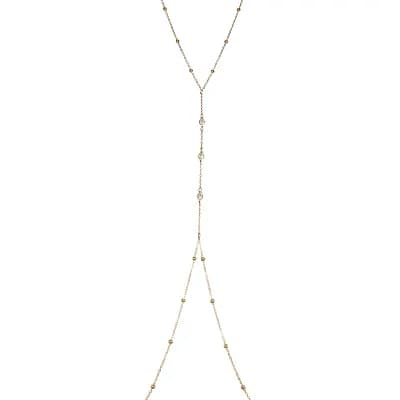Emberly Rhinestone Beaded Body Chain