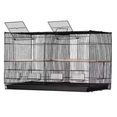Stackable Bird Cage with Two Feeding Doors for Small Birds and Budgies