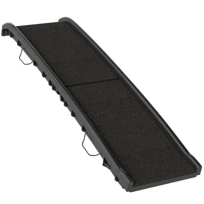 PawHut Folding Dog Ramp for Car, 61 in Pet Ramp with Frosted Surface