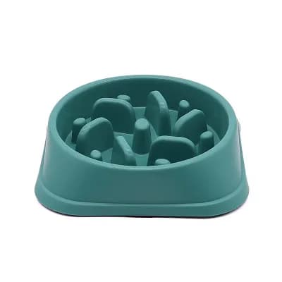 Slow Feeder Dog Bowl with Non-Slip Base Helps Reduce Fast Eating