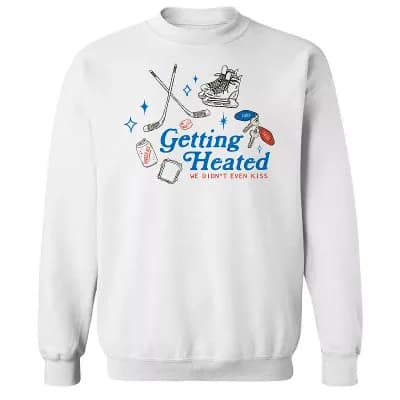 Juniors' Grayson Threads The Label Hockey Romance Getting Heated We Didn't Even Kiss Graphic Sweatshirt