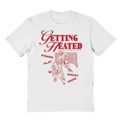 Juniors' Grayson Threads The Label Getting Heated Power Play Hockey Trope Graphic Tee