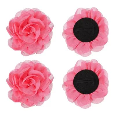 4 pc Chiffon Pet Collar Bow Tie Floral Grooming Supplies Grape NO SIZE