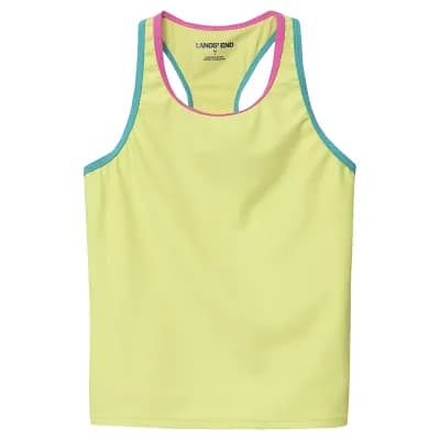 Girls 2-16 Lands' End Chlorine Resistant Racer Back Tankini Swim Top