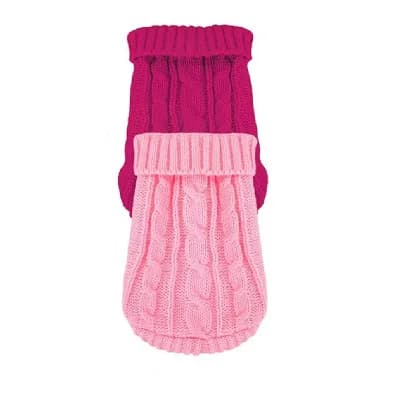 Warm Knit Puppy Sweater Set