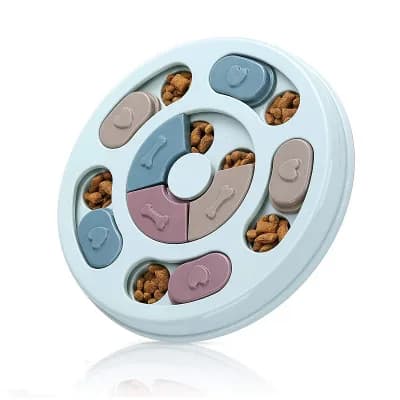 Interactive Dog Treat Puzzle Bowl