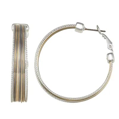 Nine West Wire Hoop Earrings