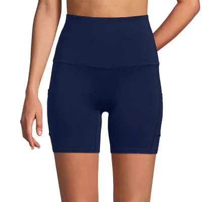 Women's Lands' End QuickDry 7-inch Swim Bike Bottoms