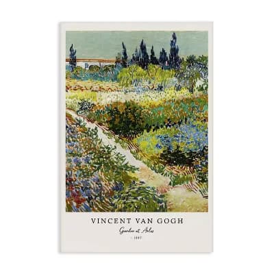 Stupell Home Decor Vincent van Gogh Garden at Arles Canvas Wall Art