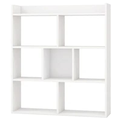 Costway 7-cube Bookcase 3 tier Open Storage Shelf with Anti-tipping Kits for Living Room