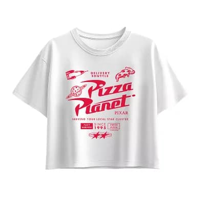 Girls 7-16 Disney / Pixar's Toy Story Pizza Planet Boxy Tee