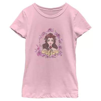 Girls 6-16 Disney's Beauty and the Beast Belle Rose Portrait Graphic Tee