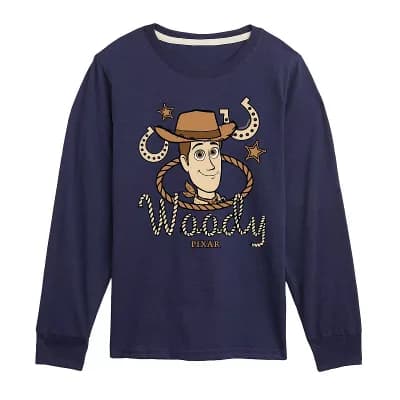 Boys 8-20 Disney / Pixar's Toy Story 5 Woody Cowboy Long Sleeve Graphic Tee