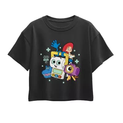 Girls 7-16 Disney / Pixar's Toy Story 5 Atlas, Smarty Pants, Snappy & Jessie Boxy Tee