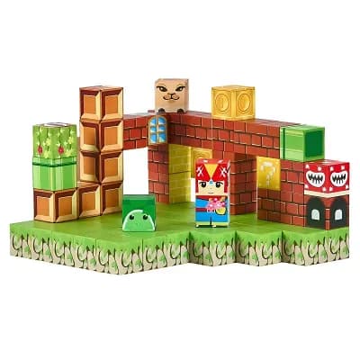 100 pc Magnetic Block Set with Bright Dual Panels for Learning and Play