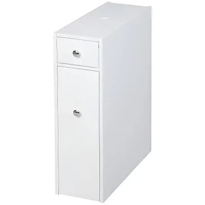 Bathroom Cabinet with Slide-Out Drawers, Slim Floor Storage for Small Spaces
