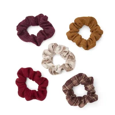 Emberly 5-Pack Assorted Scrunchie