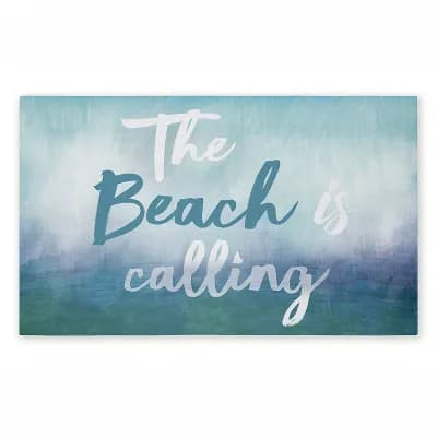 Stupell Home Decor Beach Is Calling Gradient Doormat