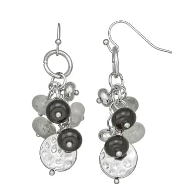 Emberly Beaded Cluster Earrings
