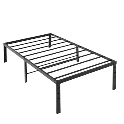 Simple Basic 18-Inch Metal Platform Bed Frame with Storage