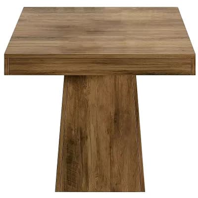 Compact Wood Dining Table Square Top for Kitchen or Apartment