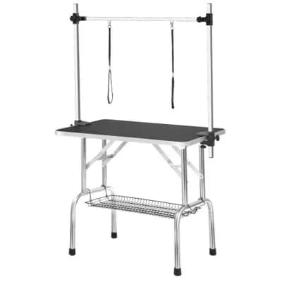 IFMALL Heavy Duty Adjustable Portable Pet Grooming Table with Arm and Accessories