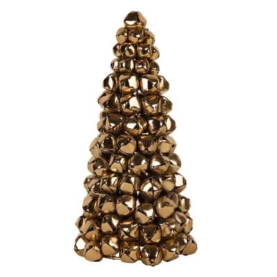 Gold Tone Bell Tree Table Decor