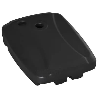 Offset Patio Umbrella Base Stand with T-Shaped Cross Base, Sand or Water Fill - Black