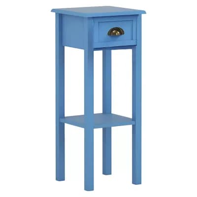 Slim Storage Table with Drawer and Shelf for Bedroom, Living Room, or Entryway