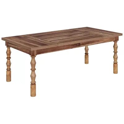 Rectangular Wood Table Farmhouse Style for Dining Room, Kitchen, or Bistro