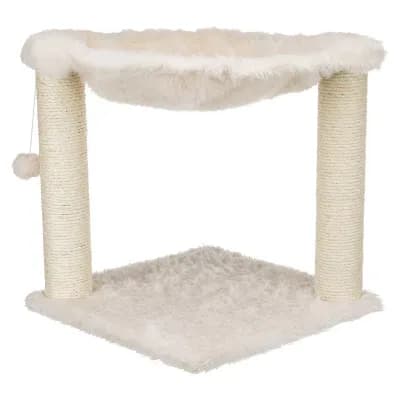 Baza XXL Jute 19.7" Cat Scratching Posts with Hammock & Hanging Cat Toy