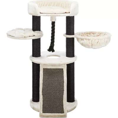 Bovina Plush & Sisal 3-Level 55.5" Cat Tree, Scratching Posts & Hammock