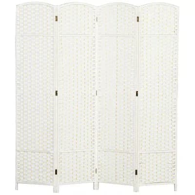 Freestanding 4 Panel Privacy Screen Room Divider for Bedroom Living Room Office