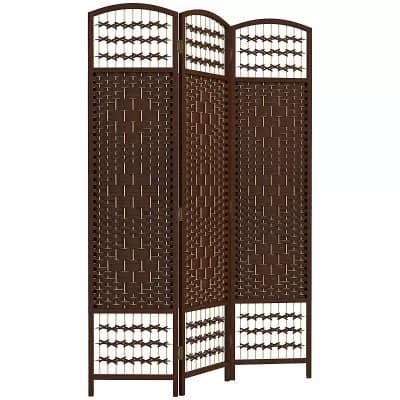 Folding 3-Panel Privacy Screen for Personal Space or Room Separation