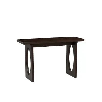 Linon Pedro Console Table with Oval Cutout Design