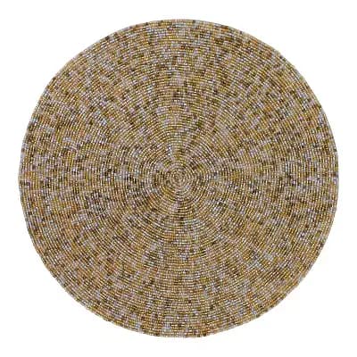 Mingle & Co. Beaded Round Placemat