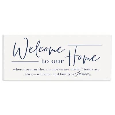 Stupell Home Decor Welcome Family is Forever Framed Wall Art