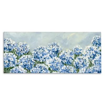 Stupell Home Decor Blue Hydrangea Meadow Canvas Wall Art