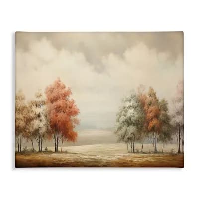 Stupell Home Decor Muted Autumn Treeline Canvas Wall Art