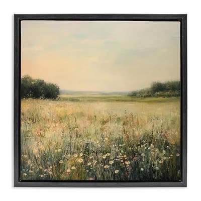 Stupell Home Decor Warm Wildflower Landscape Canvas Wall Art