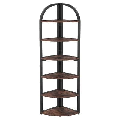 Corner Floor Shelf with 4 tier for Books, Plants, and Home Décor