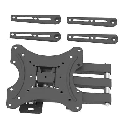 Wall Mount TV Bracket with Adjustable Tilt, Rotation and Floor-Saving Design
