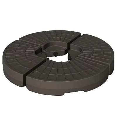 Fillable Outdoor Umbrella Plates with Handles for Deck, Patio, Porch, or Poolside