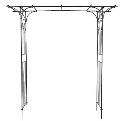 Flat-Top Garden Arch Trellis for Backyard Pathways Patio and Climbing Plants