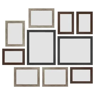 10 pc Gallery Wall Picture Frame Set for Photos, Wall or Tabletop Display